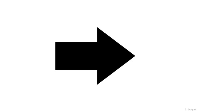 Black arrow pointing right white free wallpaper - medium preview image