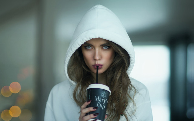 Eszter mattioni hoodie bubble tea free wallpaper - medium preview image