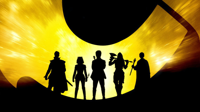 Yellow background group concept art free wallpaper - medium preview image