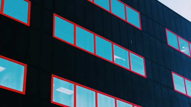 Building windows plane minimalist angular free wallpaper - medium preview image