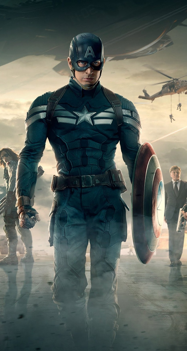 Captain america heroic group military free wallpaper - medium preview image