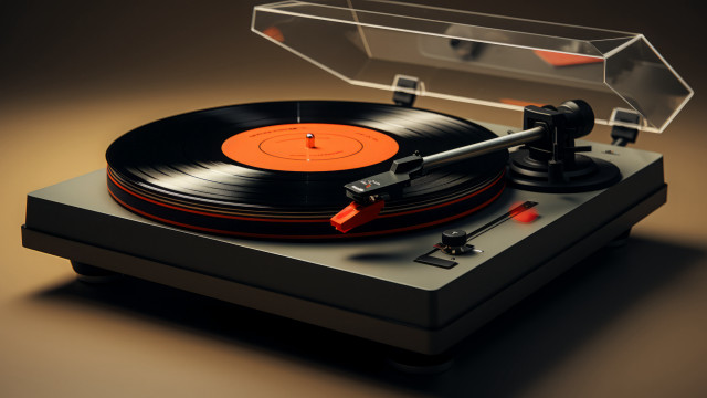 Record player case table top free wallpaper - medium preview image