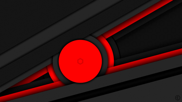 Red circle black wall red free wallpaper - medium preview image