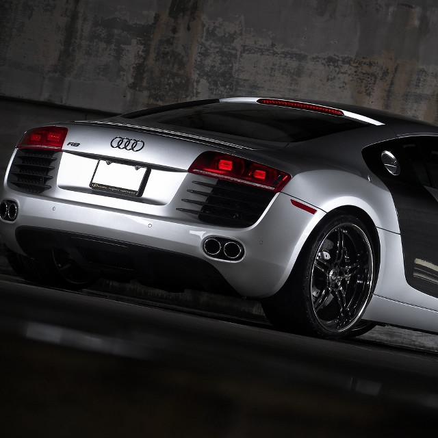 Silver sports car parking garage #3 free wallpaper - medium preview image