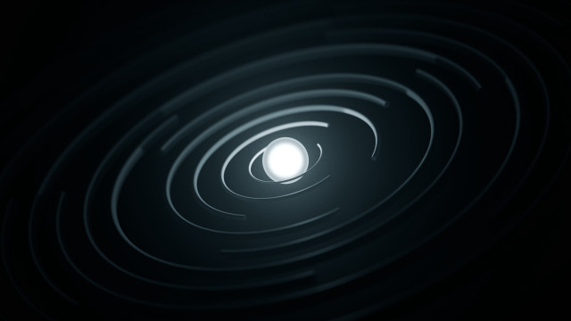 Black white light mandelbrot circular free wallpaper - medium preview image