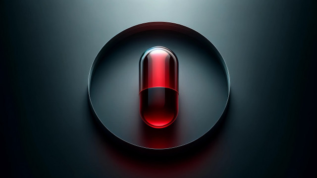 Red object black circle red free wallpaper - medium preview image
