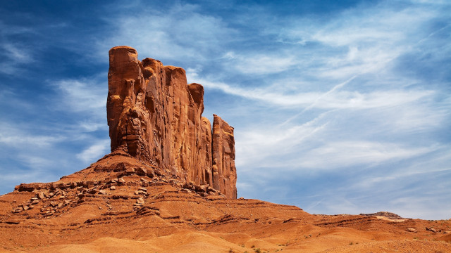 Desert rock formation blue sky #4 free wallpaper - medium preview image