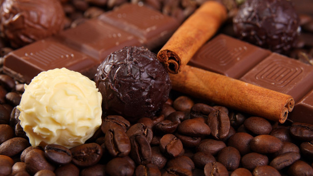 Chocolate bar coffee beans chocolate #2 free wallpaper - medium preview image