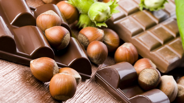 Chocolates nuts leaf decadent puzzle free wallpaper - medium preview image