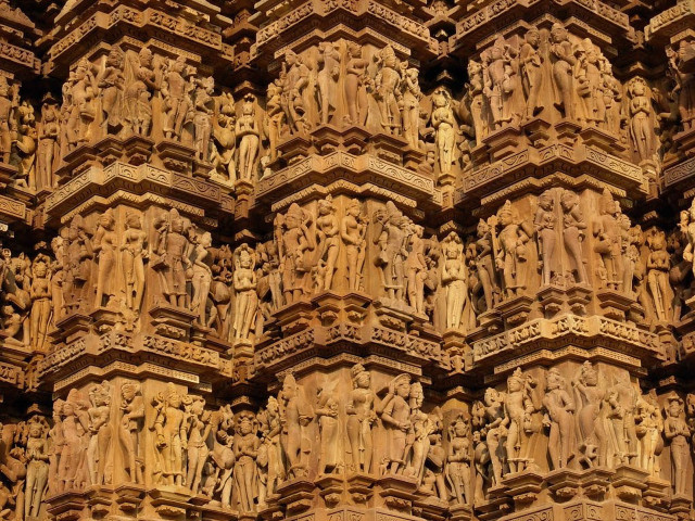 Ornate wall statues clock close free wallpaper - medium preview image