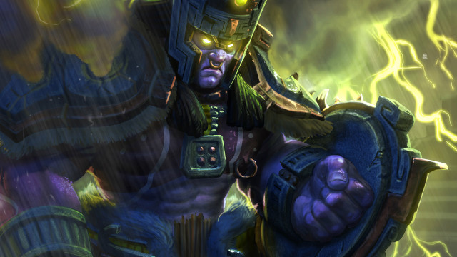 Man helmet large object lightning free wallpaper - medium preview image