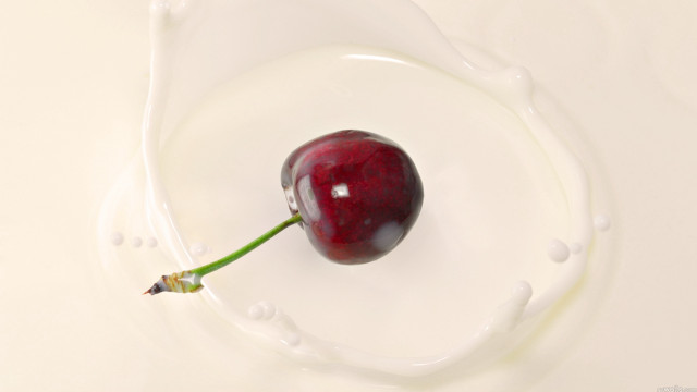 Cherry liquid bowl flower stem free wallpaper - medium preview image