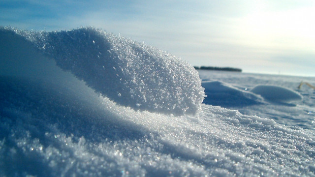 Snowy ground sky clouds buildings free wallpaper - medium preview image