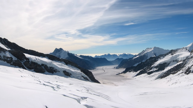 Mountain range glacier snowy background free wallpaper - medium preview image