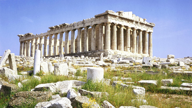 Stone structure columns pillars ruins free wallpaper - medium preview image