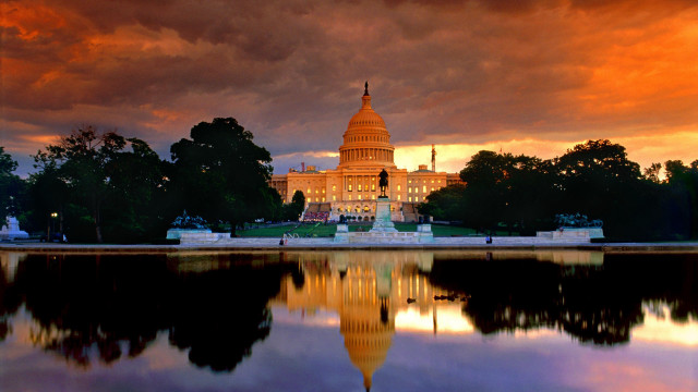 Large building tower dome sunset free wallpaper - medium preview image