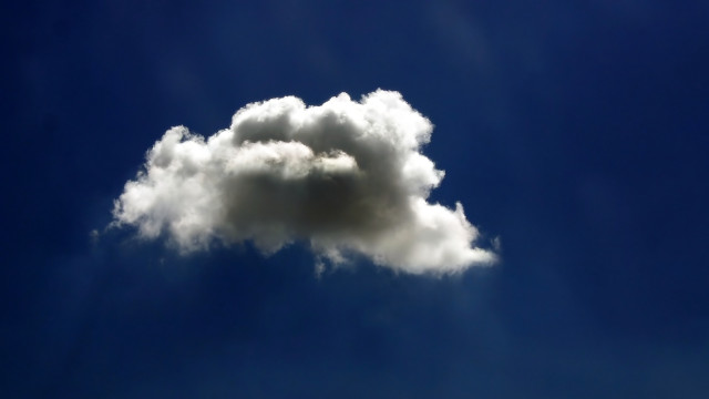 Clouds blue sky precisionism photorealistic free wallpaper - medium preview image