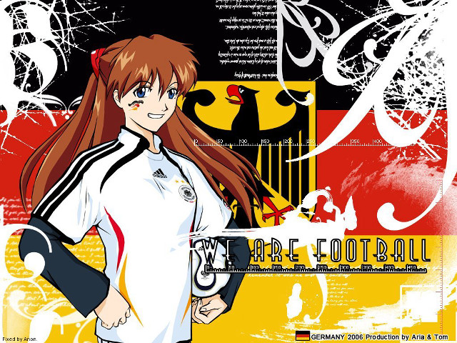 Girl uniform tennisracket germanflag coatarms free wallpaper - medium preview image