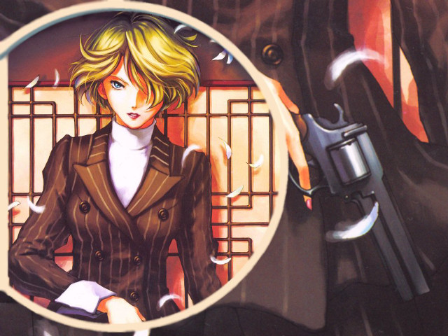 Woman gun window suit yayoi free wallpaper - medium preview image