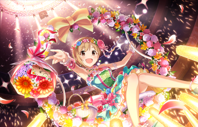 Girl dress flower basket flower free wallpaper - medium preview image