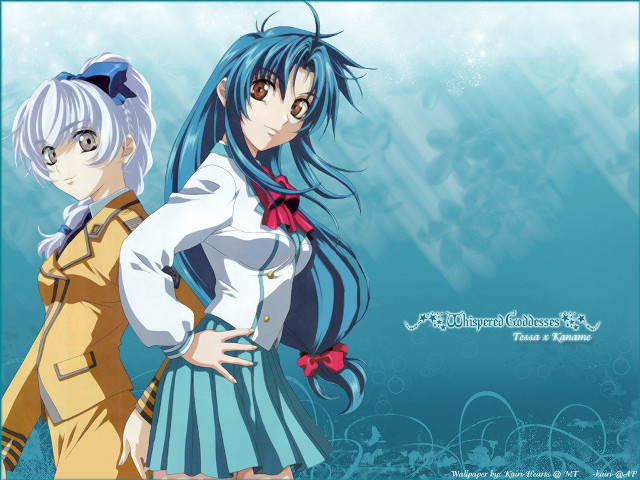 Eizan kikukawa anime girls blue free wallpaper - medium preview image