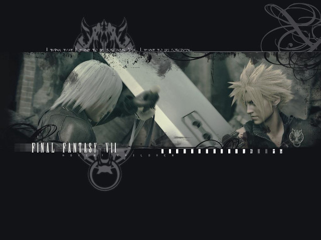 Anime couple swords blonde cloud free wallpaper - medium preview image