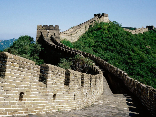 Stone wall hillside eastasian architecture free wallpaper - medium preview image