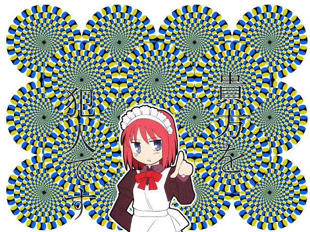 Redhair girl bowtie circularpattern fireworks free wallpaper - medium preview image