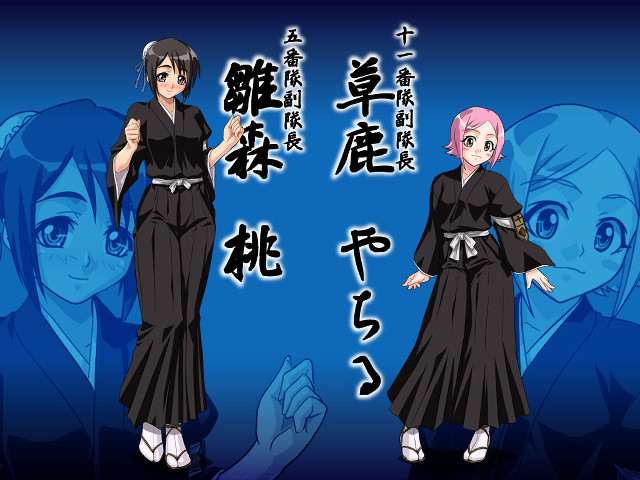 Anime2girls bluehair blackclothes browneyes pinkblush free wallpaper - medium preview image