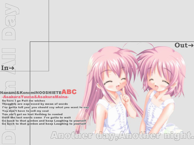 Pink hair sisters anime illustration free wallpaper - medium preview image