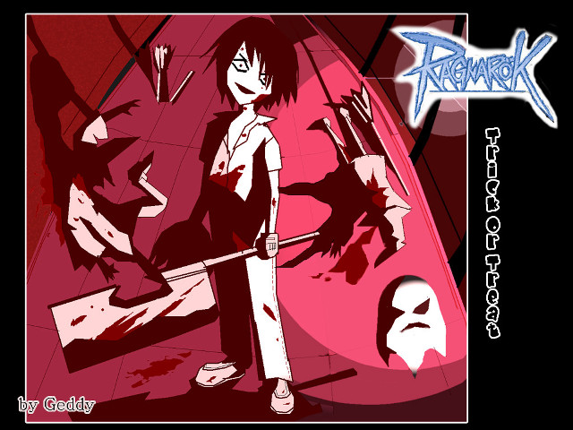Cartoon knife blooded face alice free wallpaper - medium preview image