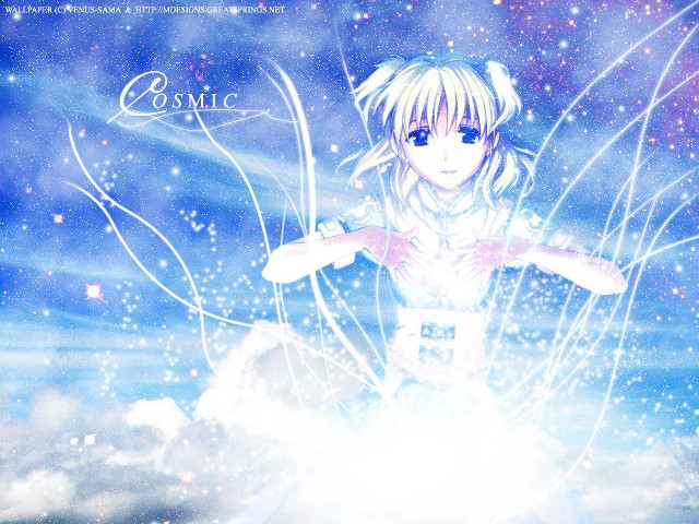 Anime astronaut starry sky cosmic free wallpaper - medium preview image