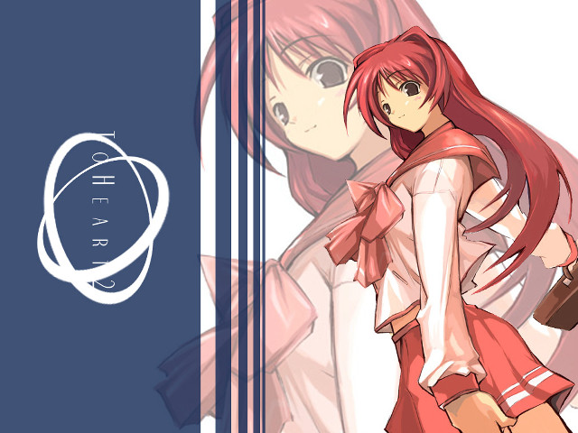 Red haired girl school uniform #5 free wallpaper - medium preview image