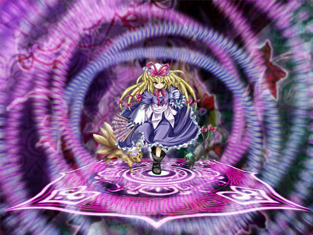 Alice yukari spellcard backgrounds blurry free wallpaper - medium preview image