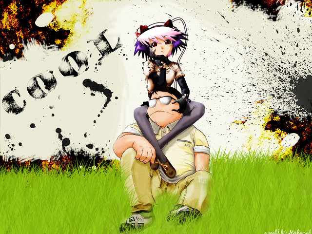 Man woman sitting field tree free wallpaper - medium preview image