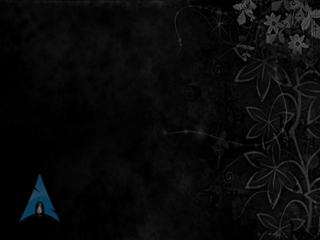 Black background blue triangle flower free wallpaper - medium preview image