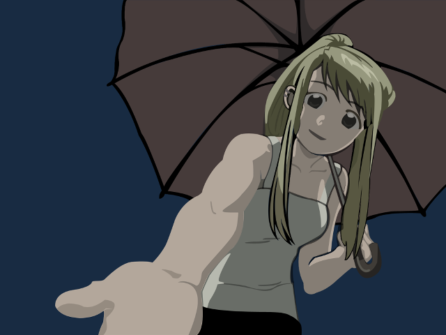 Alice prin umbrella beach giantess free wallpaper - medium preview image