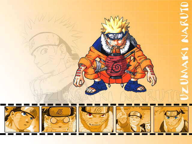 Naruto blonde blue eyes headband free wallpaper - medium preview image