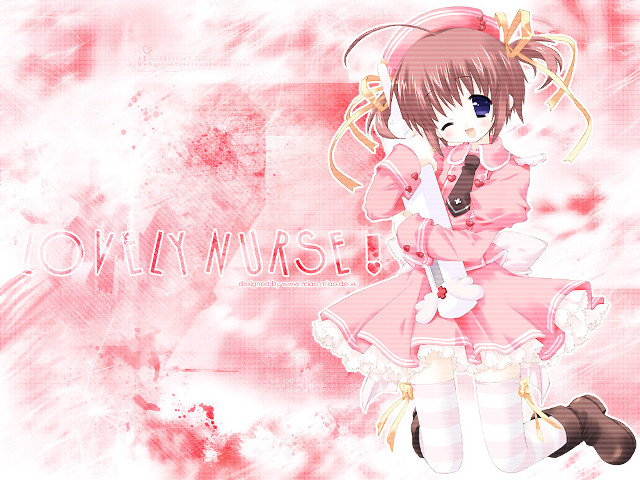 Pink girl gun anime elf free wallpaper - medium preview image