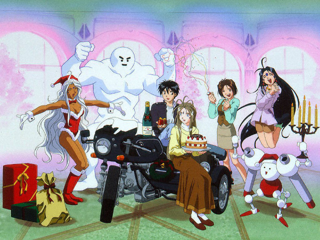 Motorcycle group christmas girls santa free wallpaper - medium preview image