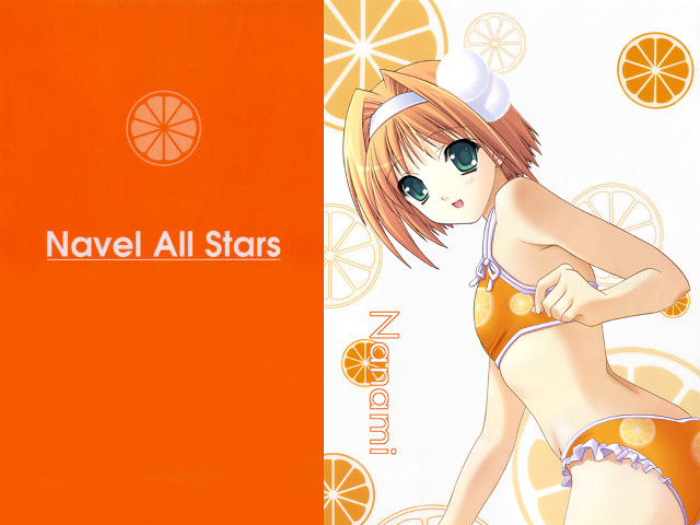 Ai mitsu orange fruit bikini free wallpaper - medium preview image