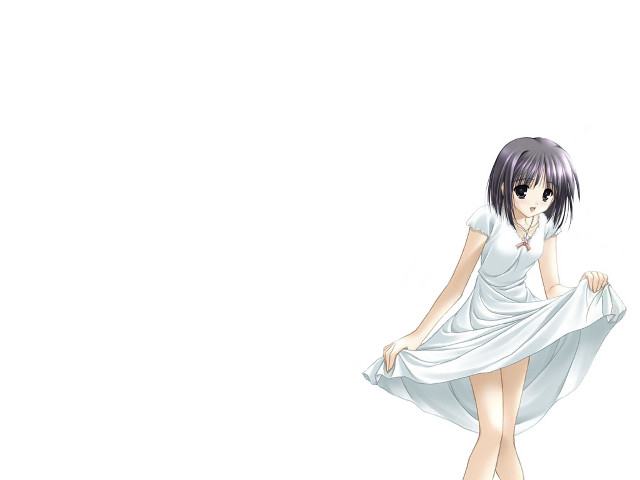 Alice prin white dress curtsey free wallpaper - medium preview image