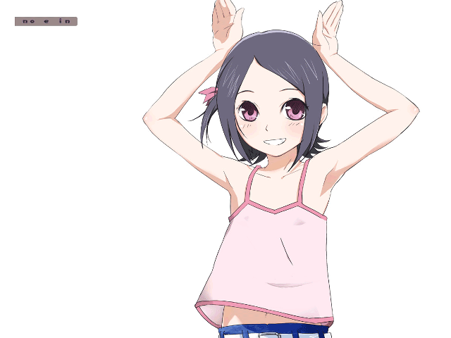 Girl smiling pinkshirt bluepants armsup free wallpaper - medium preview image