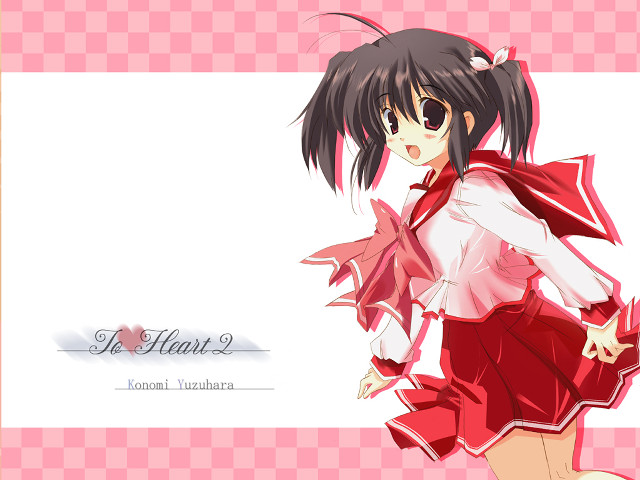 Ayako rokkaku redskirt white shirt free wallpaper - medium preview image