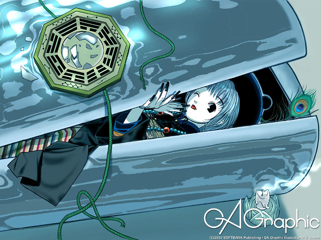 Woman car clock feather ghost free wallpaper for desktop - medium preview image