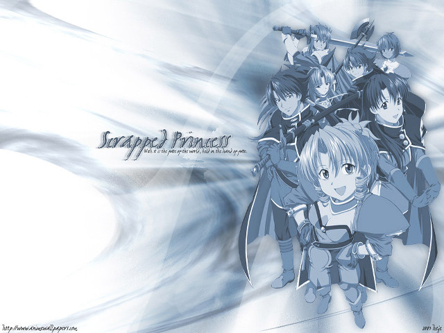 Trapped princess anime group blue free wallpaper - medium preview image