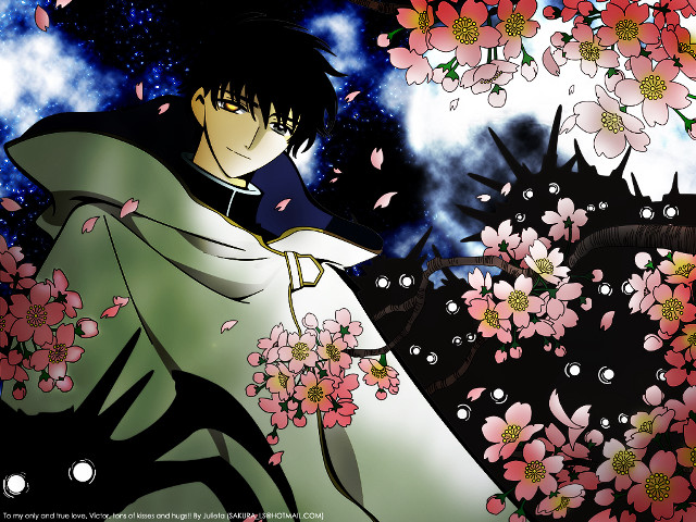Kimono man tree pink moon free wallpaper - medium preview image