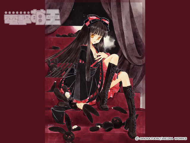Gothic bunny kimono lolita portrait free wallpaper - medium preview image
