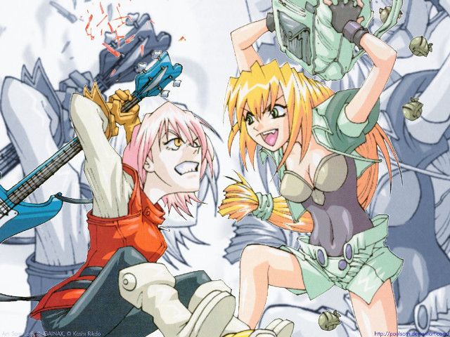 Anime guns guitar kikukawa blonde free wallpaper for desktop - medium preview image