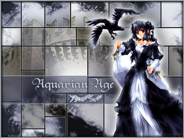 Woman black white dress bird free wallpaper - medium preview image